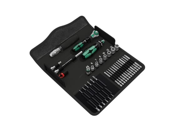 Wera 05135939001, Rostfritt stål, Svart, Metallisk, 41 verktyg