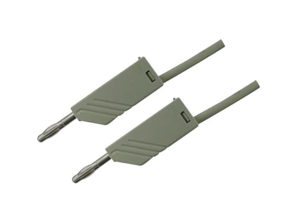 SKS Hirschmann MLN 50/2,5 GR Prøveledning [Lamelstik 4 mm - Lamelstik 4 mm] 0.50 m Grå