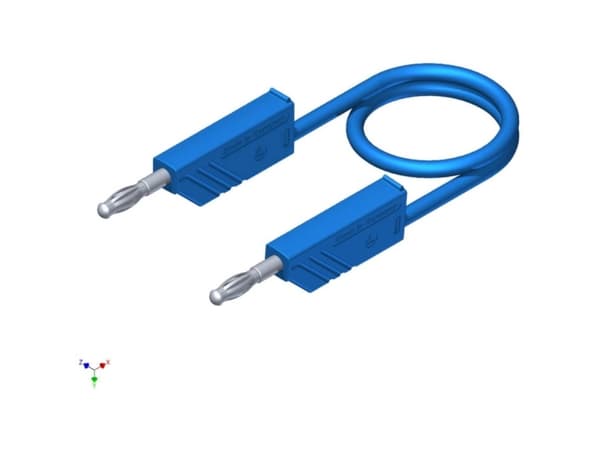 SKS Hirschmann CO MLN 100/2,5 Prøveledning Lamelstik 4 mm Lamelstik 4 mm 1.00 m Blå 1 stk