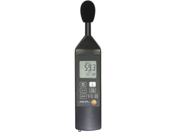 Testo 815, Digital, A-beteckning, C-weighting, Fast, Långsam, 32 - 130 dB, 1 dB, 0,1 dB