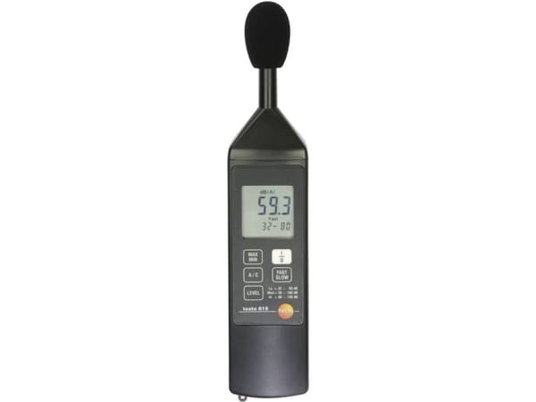 Testo 815, Digital, A-beteckning, C-weighting, Fast, Långsam, 32 - 130 dB, 1 dB, 0,1 dB