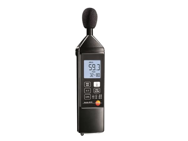 Testo 815, Digital, A-beteckning, C-weighting, Fast, Långsam, 32 - 130 dB, 1 dB, 0,1 dB