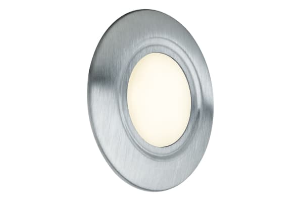 Paulmann 93740, Innfelt, Rund, 1 ampuller, 3000 K, IP65, Rustfritt stål Rustfritt stål