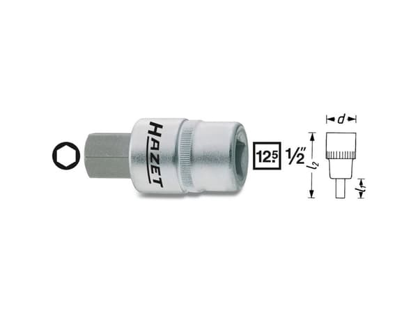 Hazet 986-9 Unbrako Hylsy 9 mm 1/2 (12,5 mm)