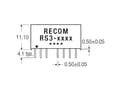Pikkukuva 3 / 3: RECOM RS3-1209S DC/DC-muunnin, piirilevy 12 V/DC 9 V/DC 333 mA 3 W Lähtöjen määrä: 1 x