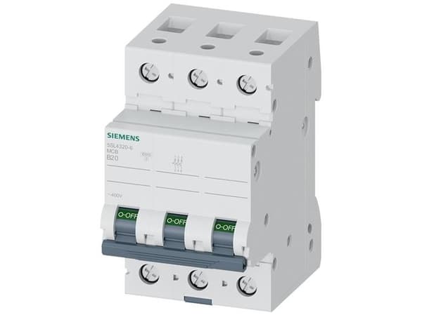 Siemens-katkaisija 3-napainen 20 A 400 V 5SL4320-6 (5SL4320-6)