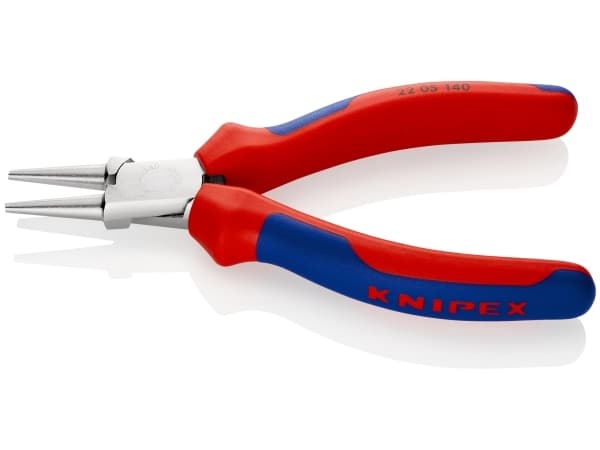 Knipex 22 05 140, Nesetang, Kromvanadiumstål, Plast, Blå, Rød, 14 cm, 127 g