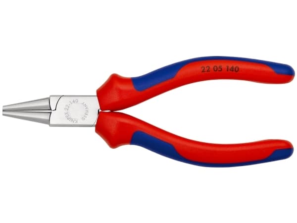 Knipex 22 05 140, Nesetang, Kromvanadiumstål, Plast, Blå, Rød, 14 cm, 127 g