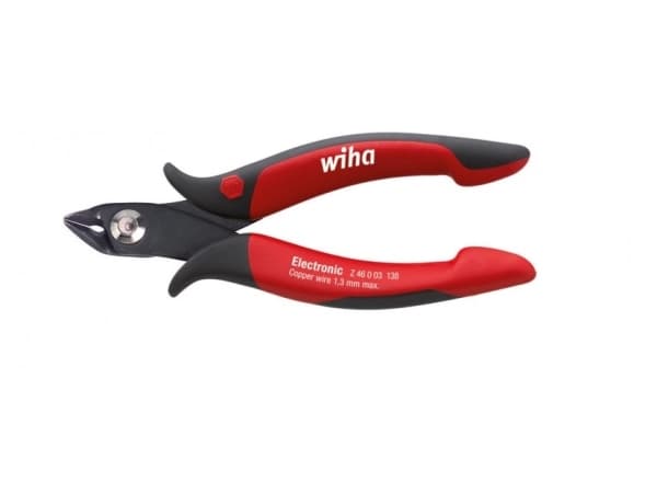 Wiha Z 46 0 03, Avbitartång, 1,3 mm, Stål, Svart, Röd, 130 mm, 64 g