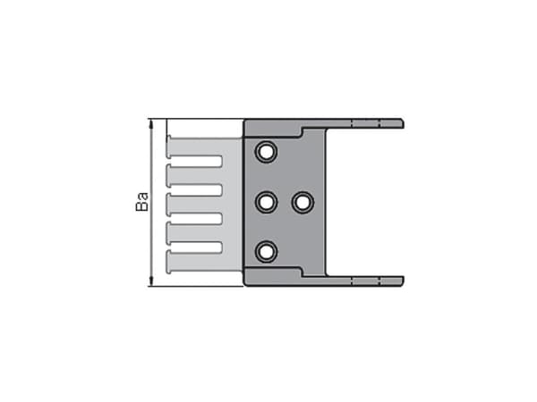 igus E-Kette® E2 micro Serie 06 060.10.12PZ Anslutningselement Tryckknappsmottagning