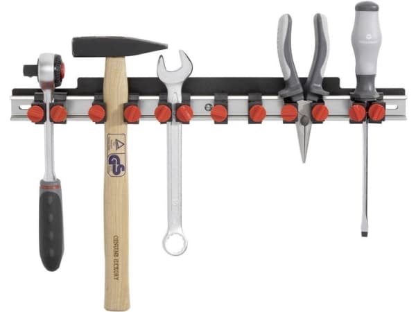 TOOLCRAFT 88 68 86 Værktøjsophæng i aluminium (L x B) 435 mm x 48 mm