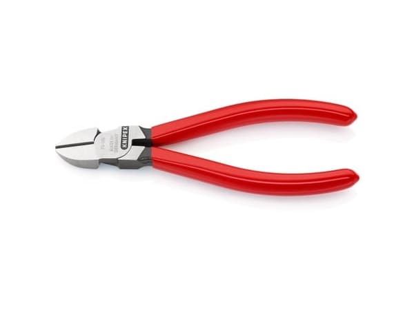 Knipex 70 01 140, Diagonal tang, Kromvanadiumstål, Plast, Rød, 140 mm, 126 g