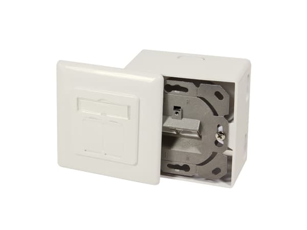 LogiLink NP0126, RJ-45, STP, 6a, metallisk, vit, SO/IEC 11801, TIA/EIA 568C.2, 80 mm