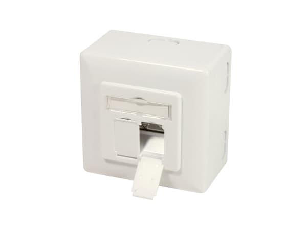 LogiLink NP0126, RJ-45, STP, 6a, metallisk, vit, SO/IEC 11801, TIA/EIA 568C.2, 80 mm
