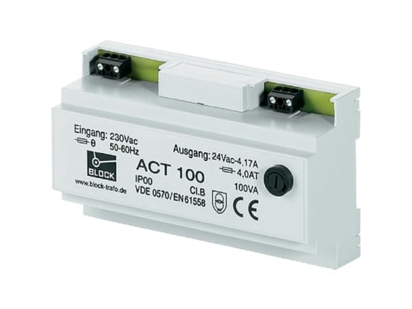 Block ACT 25 Säkerhetstransformator 1 x 230 V/AC 1 x 24 V/AC 25 VA 1.041 A