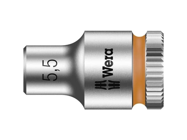 Wera 8790 HMA 05003504001 Udvendig sekskant Topnøgleindsats 5.5 mm 1/4 (6,3 mm)