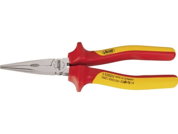 Vigor V2630 VDE Platta tänger Rakt 200 mm