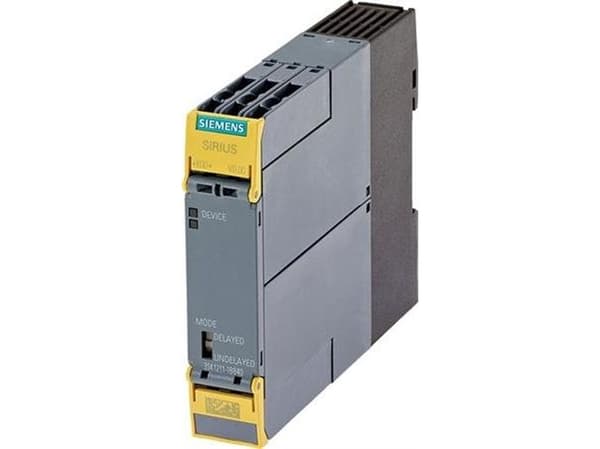 SIEMENS SIRIUS -turvareleen jatkoyksikkö 4RO, jossa on releen aktivoima piiri 4 NO 1 NC US = 24 V DC ruuvi