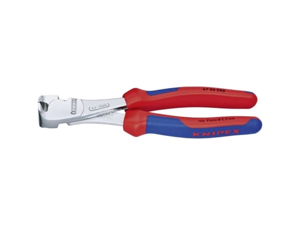 Knipex 67 05 160, Hovtang, Stål, Blå, Rød, 160 mm, 266 g