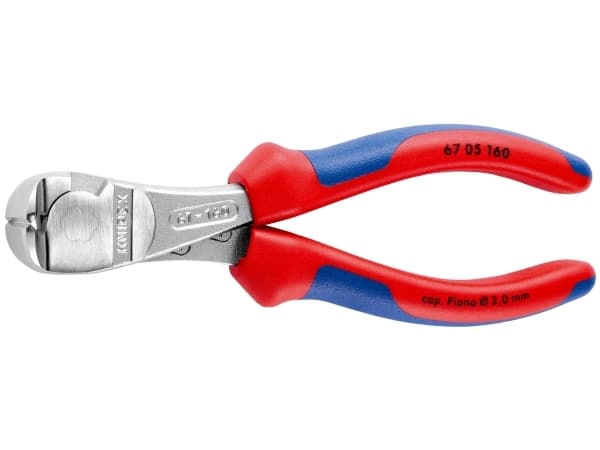 Knipex 67 05 160, Hovtang, Stål, Blå, Rød, 160 mm, 266 g