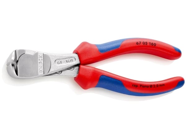 Knipex 67 05 160, Hovtang, Stål, Blå, Rød, 160 mm, 266 g