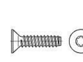 TOOLCRAFT 149852 Senkkaruuvi 4,2 mm 38 mm T-profiili ISO 14586 Teräs Sinkitty 500 kpl