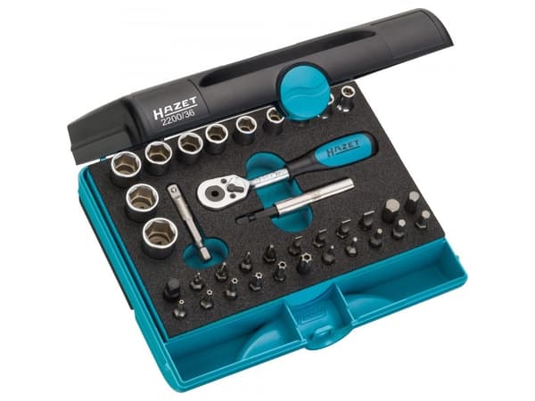 HAZET 2200/36, Svart, 153 mm, 185 mm, 52 mm, 647 g, 36 verktøy