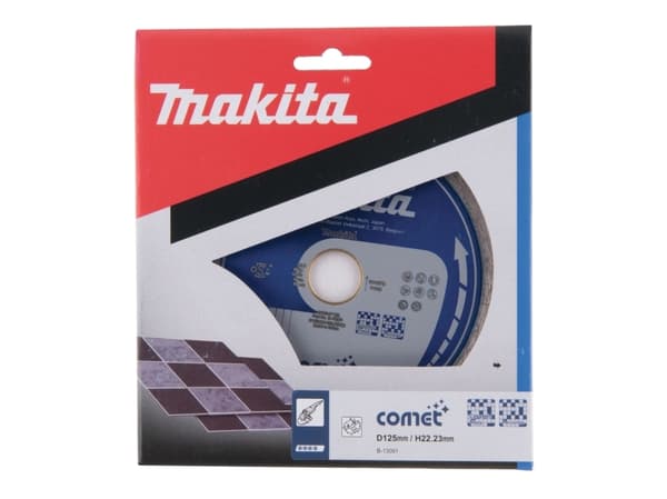 Makita Comet - Skärskiva i diamant - för porslin, ceramic tile - 125 mm - för Makita DCC500Z, DGA511Z, DGA513, DGA513Z, DGA515, DGA517, DLX3179TX1, S