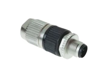 Harting 21 03 212 1305, w. Harax M12 L4 MM12-L, Svart, Nickel, mässing, Polyamid, Zink, 22/18, Guld, IP65, IP67