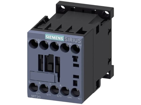Siemens 3RT2017-1BB42 Contactor 3 x brytare 5,5 kW 24 V/DC 12 A med hjälpkontakt 1 st