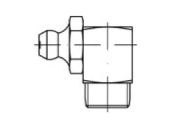 TOOLCRAFT Nipler Stål i galvaniseret kvalitet 5.8 M10 100 stk