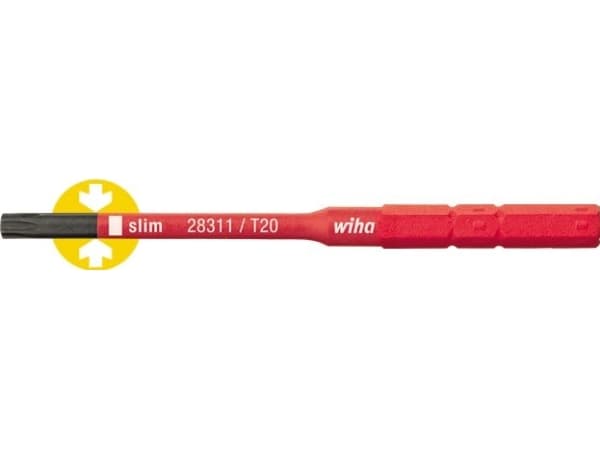 Wiha slimBit, 1 stykker, Torx, T20, 75 mm, 8,7 g