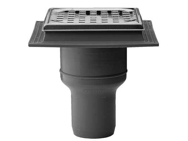 Jo-Flex avrinningslåda 75 mm - utan pip, med galler, t/betong