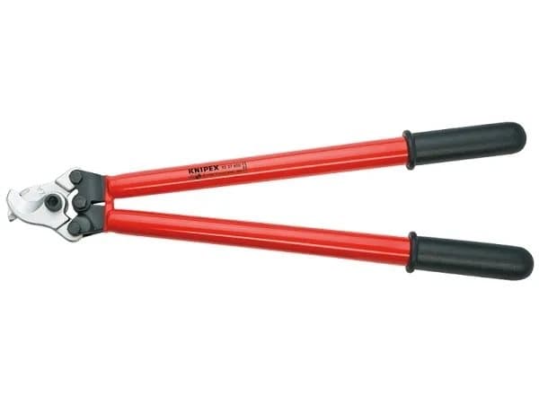Knipex 95 27 600, Handdriven kabelavbitare, Röd, Stål, Svart, Rostfritt stål, 2,7 cm, Tyskland