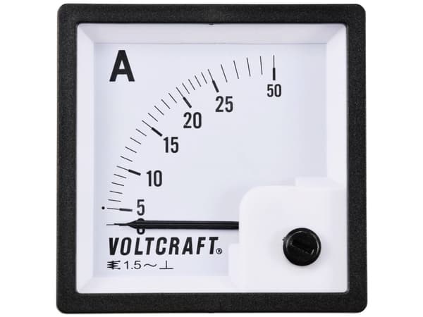VOLTCRAFT AM-72X72/25A Analog installationsmätare AM-72X72/25A 25 A mjukt järn