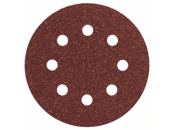 Bosch Accessories 2609256A17 Excenter slibepapir med burrebånd, perforeret Kornstørrelse 80 (Ø) 115 mm 5 stk