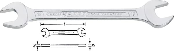 Hazet 450N-12X13 450N skiftnyckel 12 - 13 mm DIN 3110, DIN ISO 10102