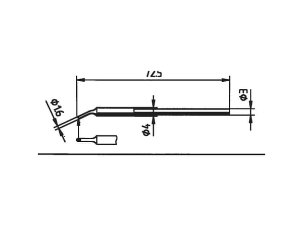 Ersa 212 WD Loddespids skråtskåret Spidsstørrelse 1.6 mm Indhold 1 stk