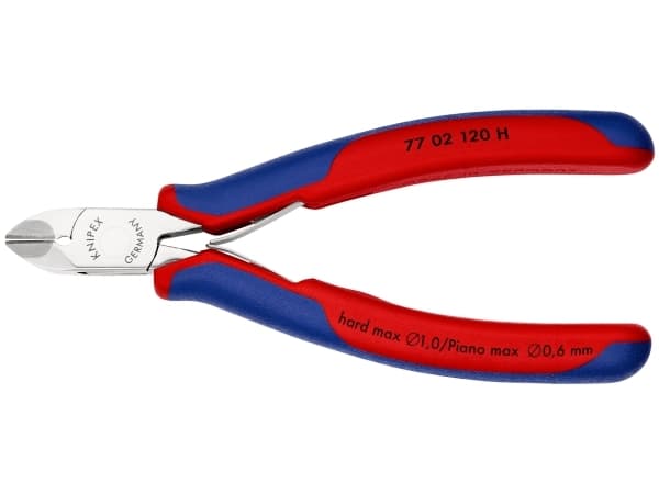 Knipex 77 02 120 H, Avbitartång, Plast, Blå, Röd, 120 mm, 85 g