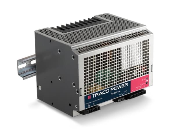 TracoPower TSP 600-124 Strømforsyning til DIN-skinne (DIN-kisko) 24 V/DC 25 A 600 W 1 x
