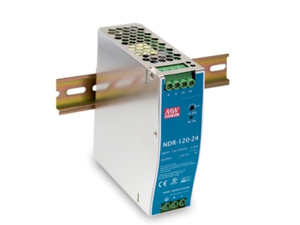 MEAN WELL NDR-120-12, 120 W, 115 - 230 V, 47 - 63 Hz, 1.3 A, 16 ms, 85,5%