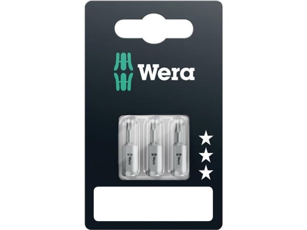 Wera 05073344001, 3 stykker, Hex (metric), 2,2.5,3 mm, 840/1 Z Hex-Plus 1 x 2.0x25; 1 x 2.5x25; 1 x 3.0x25, CE, GS, DVE, Blister