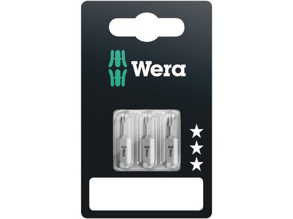 Wera 05073344001, 3 stykker, Hex (metric), 2,2.5,3 mm, 840/1 Z Hex-Plus 1 x 2.0x25; 1 x 2.5x25; 1 x 3.0x25, CE, GS, DVE, Blister