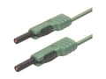 Miniatyrbild 3 av 5: SKS Hirschmann MLB 50/1 V gn Testledning [Lamellanslutning 4 mm - Lamellanslutning 4 mm] 0,50 m Grön 1 st
