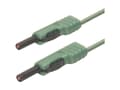 Miniatyrbild 1 av 5: SKS Hirschmann MLB 50/1 V gn Testledning [Lamellanslutning 4 mm - Lamellanslutning 4 mm] 0,50 m Grön 1 st