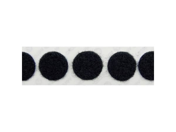 VELCRO® E20102233011425 Tarranauhapisteet liimausta varten Silmukka (Ø) 22 mm Musta 1000 kpl