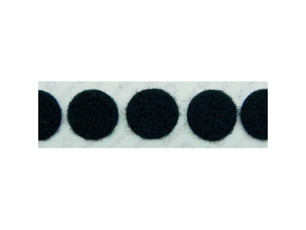 VELCRO® E20102233011425 Burrebåndpunkter til fastlimning Loop (Ø) 22 mm Sort 1000 stk