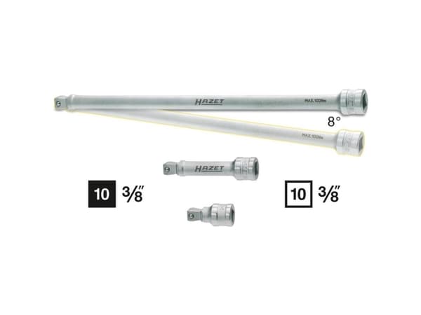 HAZET 8822-3, Pistorasia, 3/8", Metrinen/brittiläinen, 1 pää(t), 10 mm, 3/8"