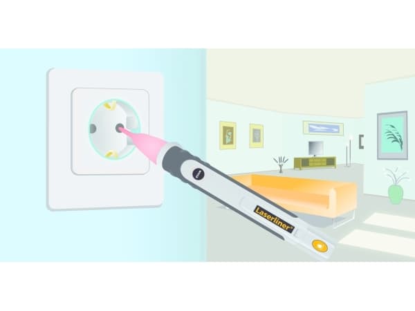 Laserliner AC-tiveFinder, Sort, Oransje, Hvit, 48 g
