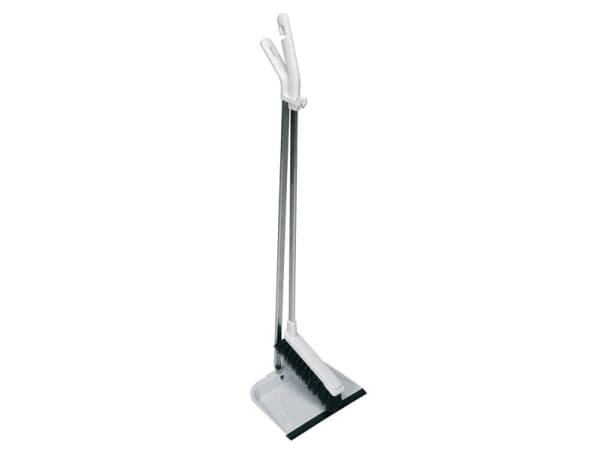 Fejebakke Vikan langskaftet 900mm plast/metal med kost grå,1 stk